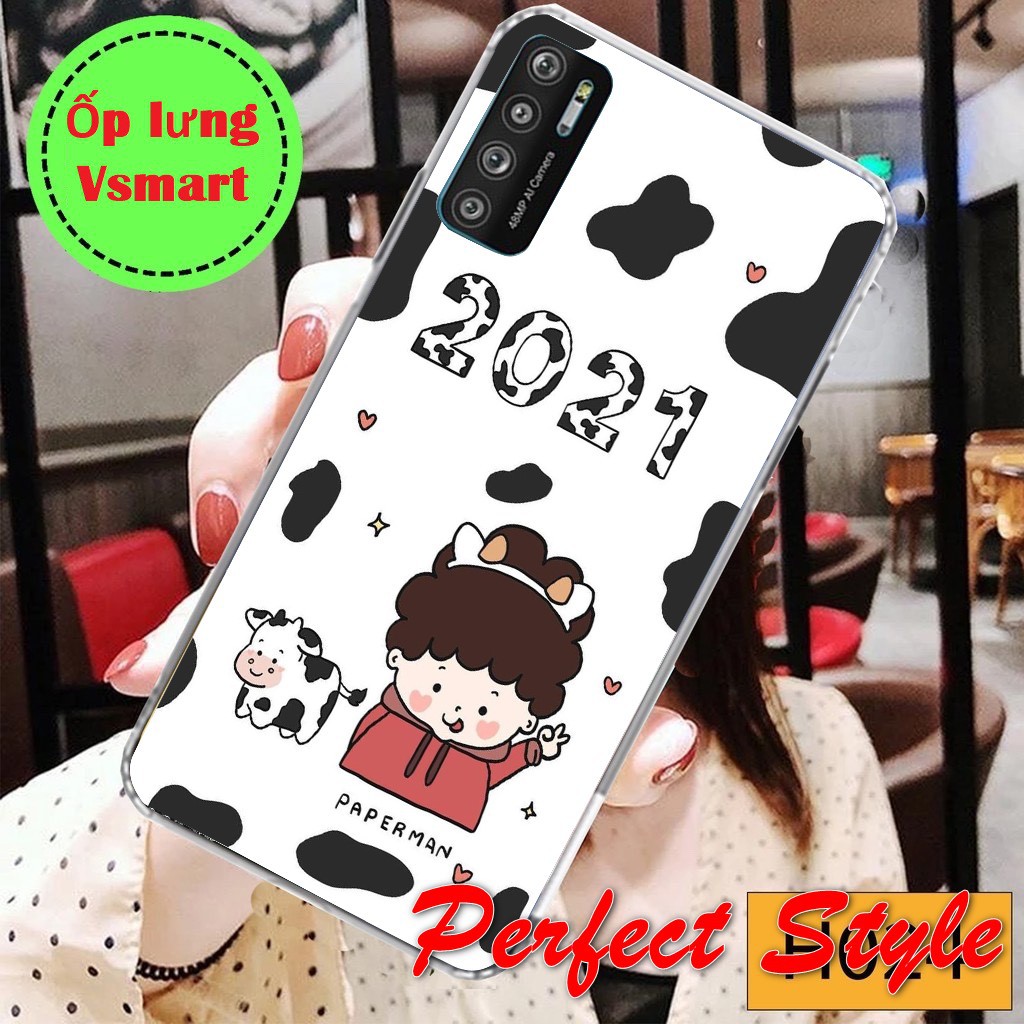 Ốp lưng silicon in UV Bò sữa Vsmart Live 4 joy 3 joy 4 active 3 , star 3 , active 1 plus , joy 1 plus joy 3 star 5 aris