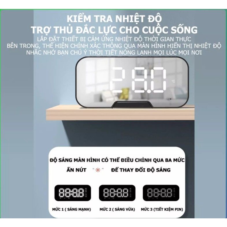 [HOT] LOA BLUETOOTH KIMISO K10 ÂM THANH CỰC HAY - KIÊM ĐỒNG HỒ BÁO THỨC