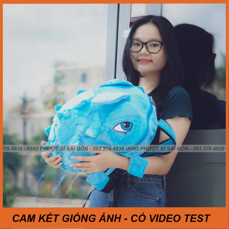 Balo hồng cho nữ kute - Balo khủng long vải nhung nhiều màu chọn lựa đi phượt cá tính