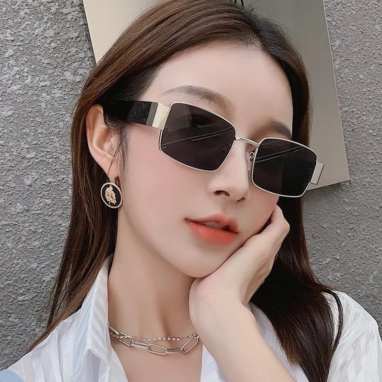 [Mã SRJULY1215 giảm 20K đơn 50K] ❌HOT TREND❌MẮT KÍNH MÁT NAM NỮ HÀN QUỐC GỌNG VUÔNG KIM LOẠI CAO CẤP CHỐNG UV400 | BigBuy360 - bigbuy360.vn