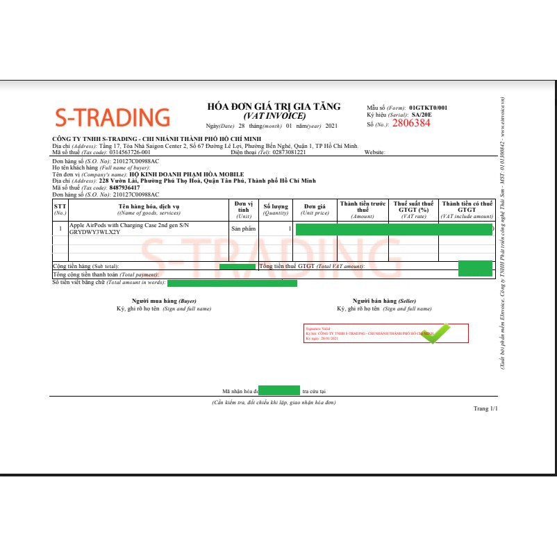 Bán lẻ 1 bên tai nghe Apple Airpod 2