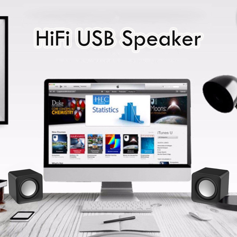 Loa Chơi Game HiFi Loa Máy Tính Có Điều Chỉnh Âm Lượng Loa USB Có Dây 3D Loa Chơi Game Loa HiFi Cổng Loa Siêu Trầm