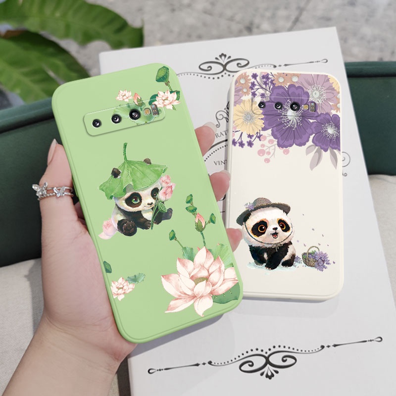 Ốp Điện Thoại Mềm Hình Gấu Trúc Sáng Tạo Cho Samsung Galaxy S10 S10E Plus S9 Plus