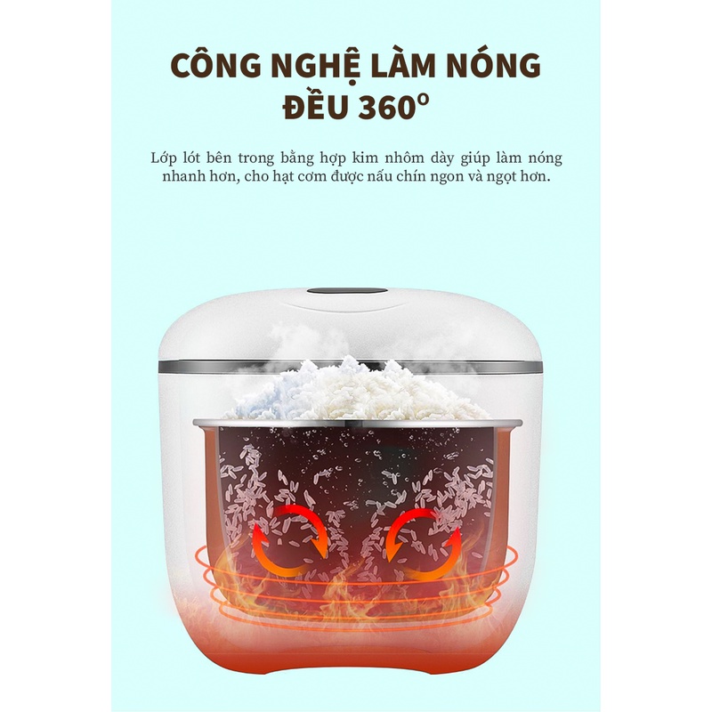 Nồi cơm điện TSUKI XH30JX dung tích 3Lit, nhiều chế độ nấu, hộp kim nhôm nóng nhanh, hàng chính hãng, bảo hành 12 tháng