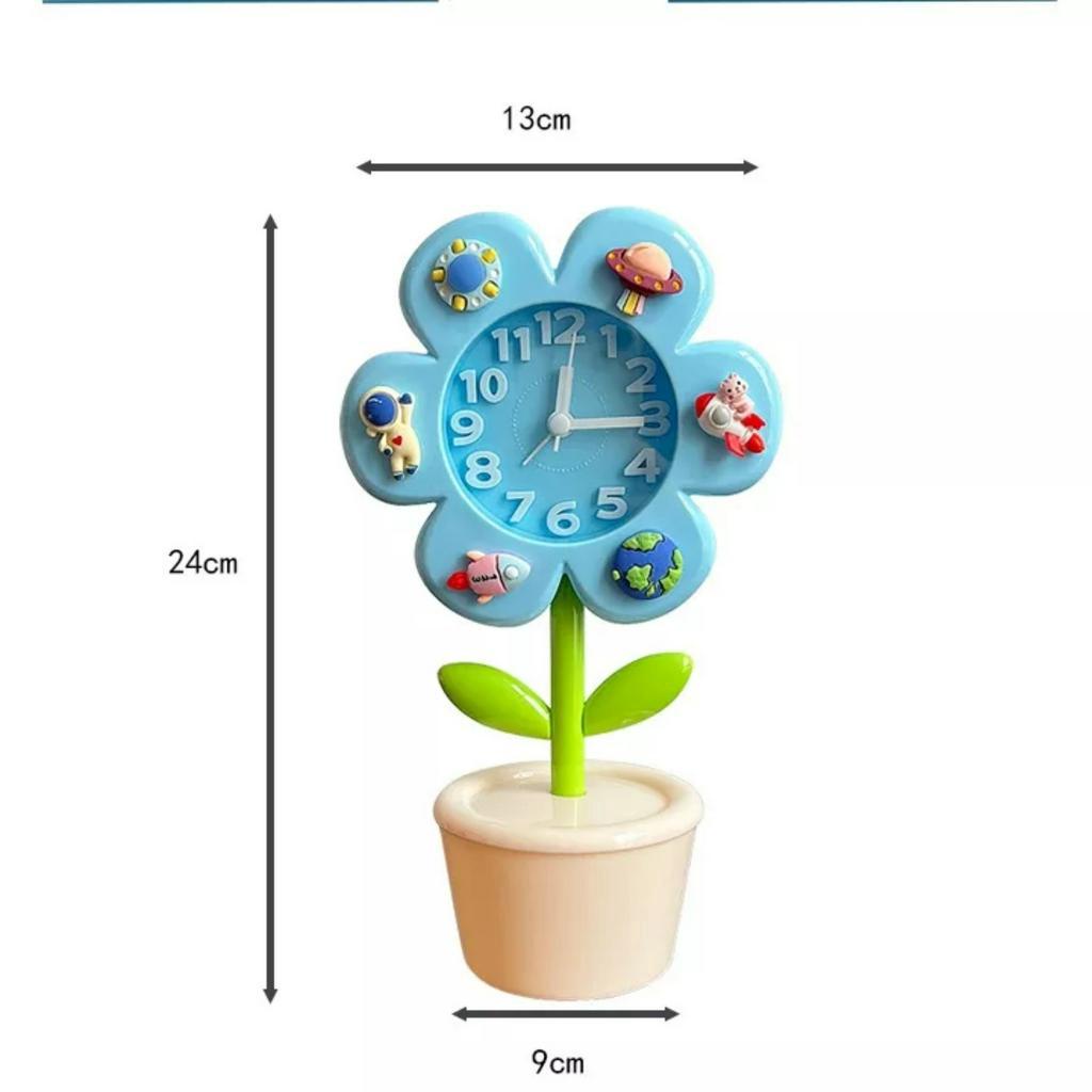 Đồng Hồ Báo Thức Hình Hoa Hoạt Hình Sáng Tạo Dễ Thương Cho Bé A.can