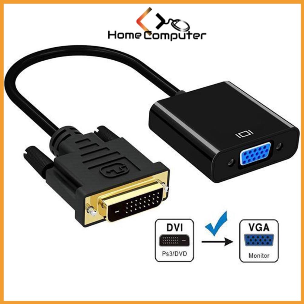 Cáp Chuyển Đổi DVI 24+1 To VGA Đen. Truyền Tín Hiệu Ổn Định - Home.mall