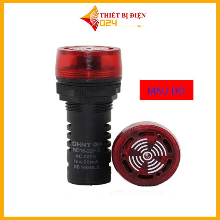 Đèn Báo Nguồn Có Còi AD16-22SM 24VDC