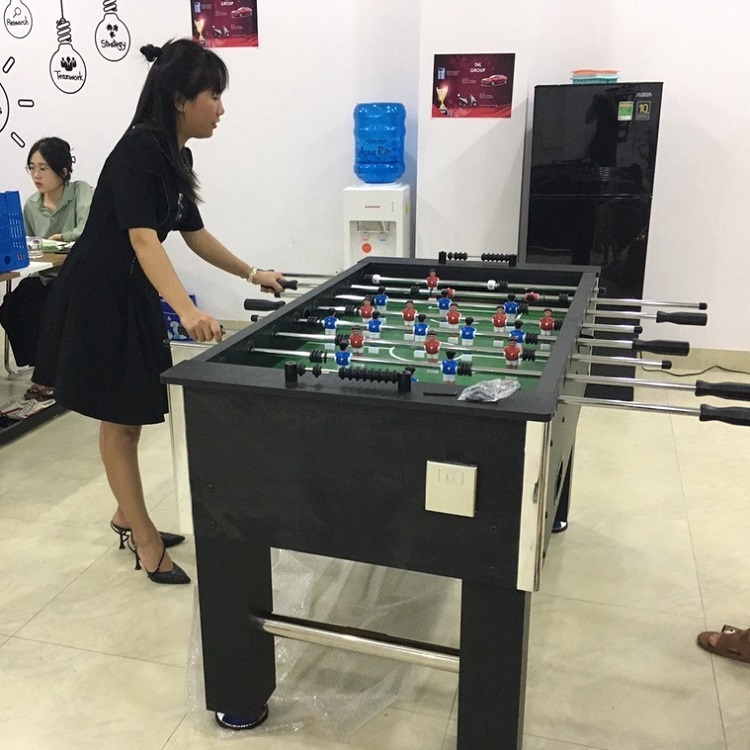 Bàn Bi Lắc Bóng Đá Cỡ Lớn 1,4m Harvard Black JX 101C Chuẩn Thi Đấu, Banh Bàn Foosball 1m4 Gia Đình,Văn Phòng