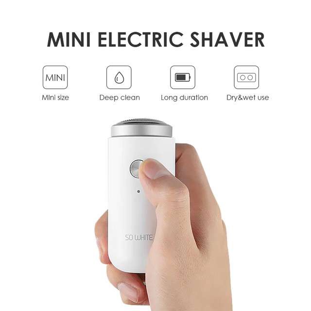 Máy Cạo Râu Mini Xiaomi So White Ed1 dao tông đơ cạo Có Thể Giặt Được Tiện Dụng Cho Nam