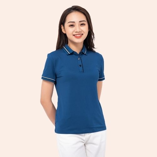 Áo thun polo nữ YODY phông tay ngắn, cổ bẻ vải Cotton, coolmax ,chuẩn form xuất xịn - APN3724
