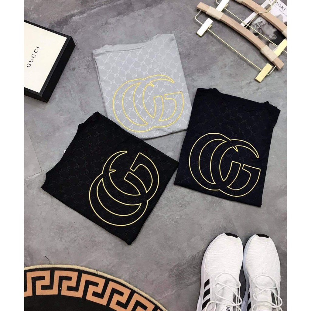 Set áo GC + quần đùi nam, áo cộc tay nam, bộ hè nam chất thông hơi mát lạnh 3 màu đen, trắng, xanh HBTY125 | BigBuy360 - bigbuy360.vn