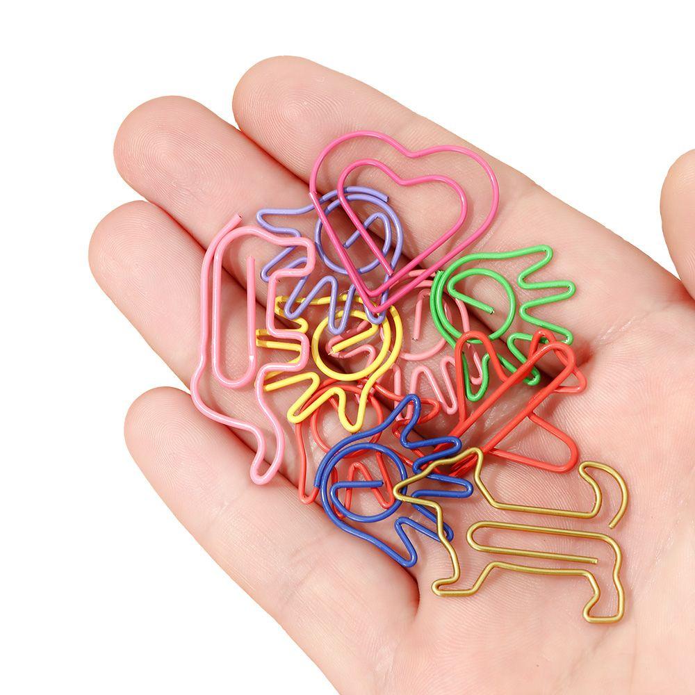 Hộp 50 Kẹp Giấy Bằng Kim Loại Hình Động Vật Sáng Tạo Đa Ứng Dụng