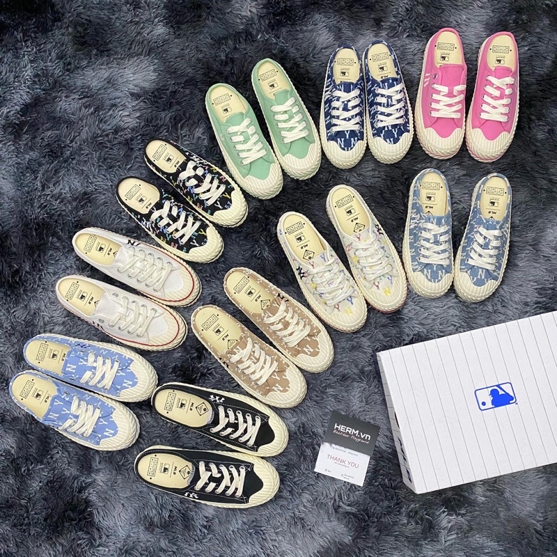 Giày đạp gót Sneaker M.L.B PlayBall Mule