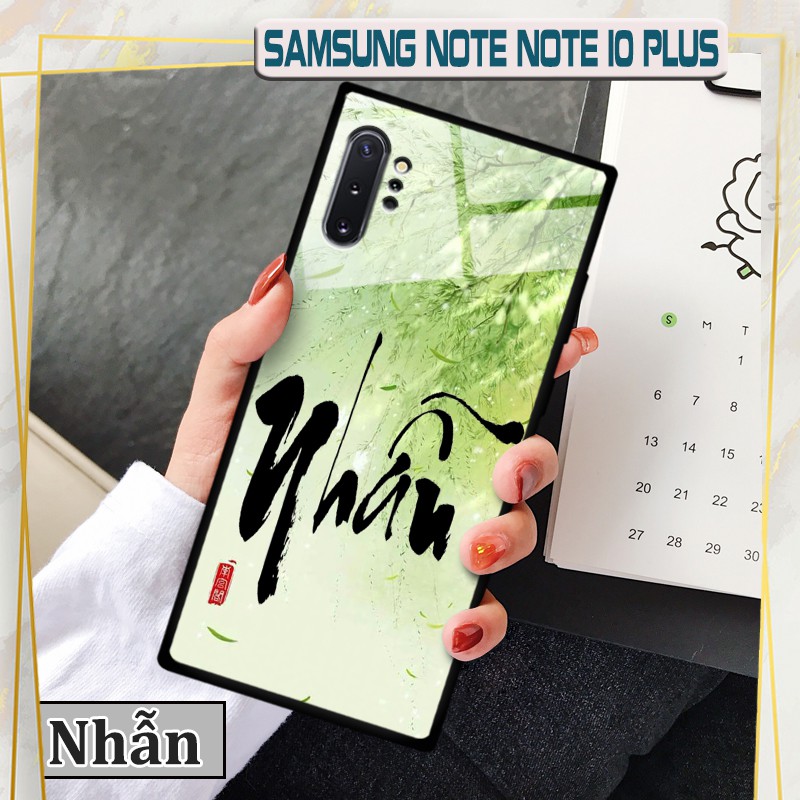 [Mã ELORDER5 giảm 10k đơn 20k] Ốp lưng Samsung Galaxy Note 10 Plus - In chữ thư pháp