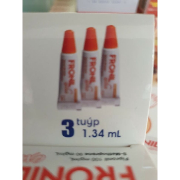 Nhỏ Gáy Fronil Extra Vemedim Trị Ve, Rận Cho Chó Từ 10Kg-20Kg Hộp 3 Tuýp 1.34ml (Nhãn Cam)