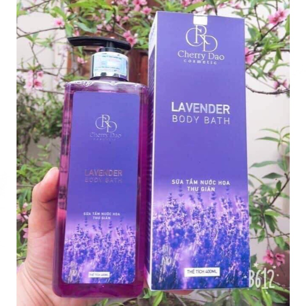 Sữa Tắm Trắng Da Toàn Thân Hương Nước Hoa Dưỡng Ẩm Lavender CRD Cherry Đào\