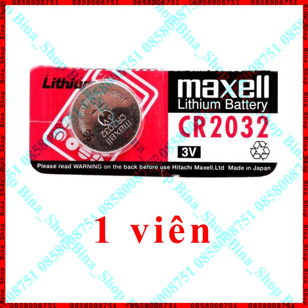 Pin cúc áo Lithium CR2032 3V