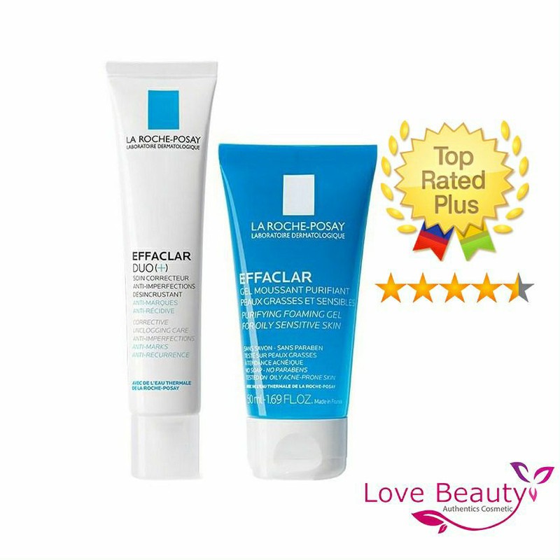 [Mã SKAMPUSH10 giảm 10% đơn 200K] Kem giảm mụn La Roche Posay Effaclar DUO+