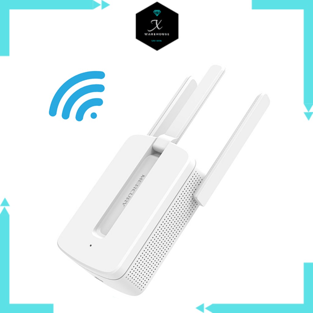 Bộ kích sóng wifi Mercury 3 râu 300Mbps - phạm vi 50m chính hãng