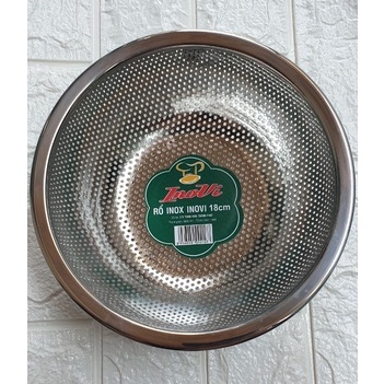 Rổ inox 304 siêu bền nhiều size, dùng hấp đồ ăn rất tiện, rổ có móc treo (ảnh thật)