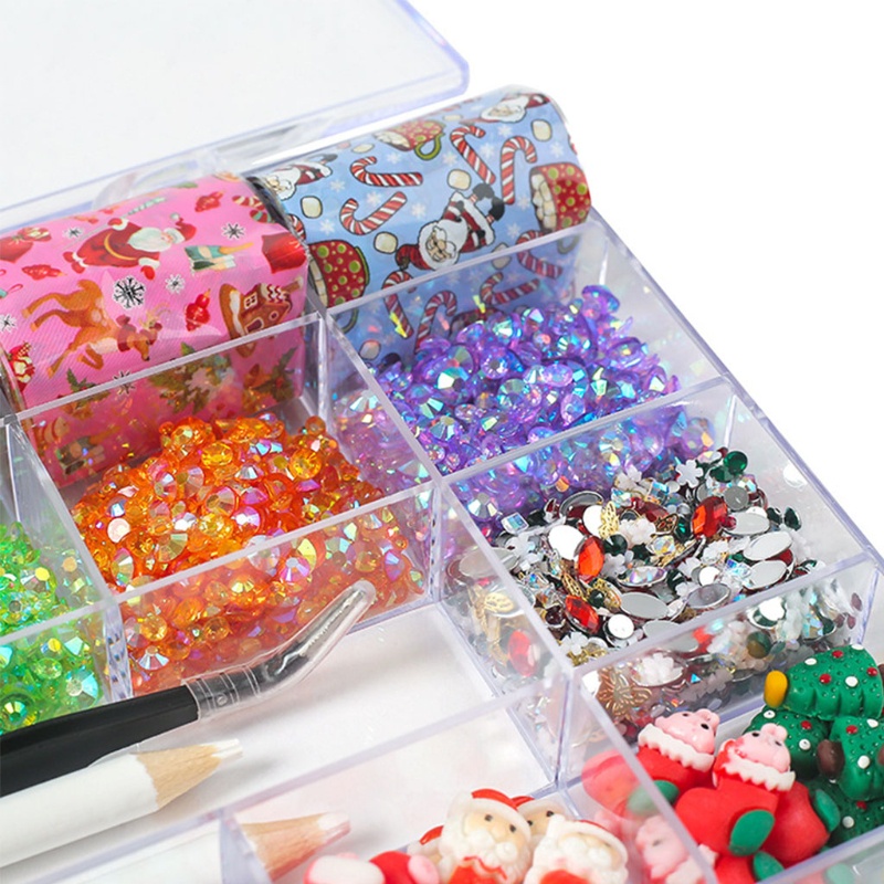 Miếng Dán Trang Trí Móng Tay Chủ Đề Giáng Sinh