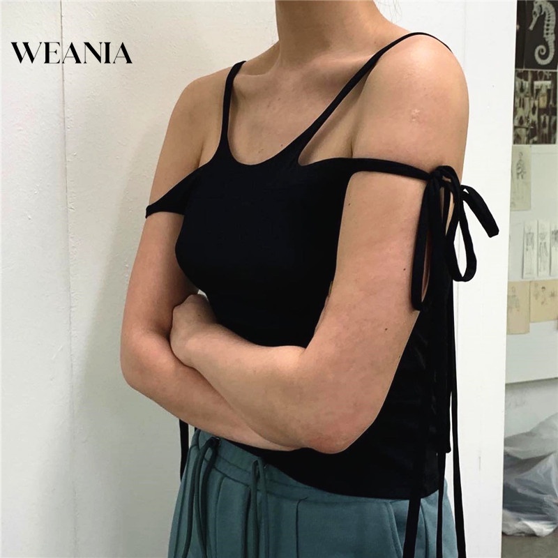 Áo Tank Top Sát Nách Màu Trơn Thiết Kế Hở Lưng Quyến Rũ