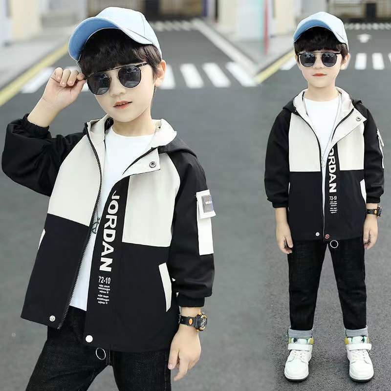 Áo Khoác Chống Gió Phong Cách Xuân Thu Hàng Mới Dành Cho Bé Trai 2022