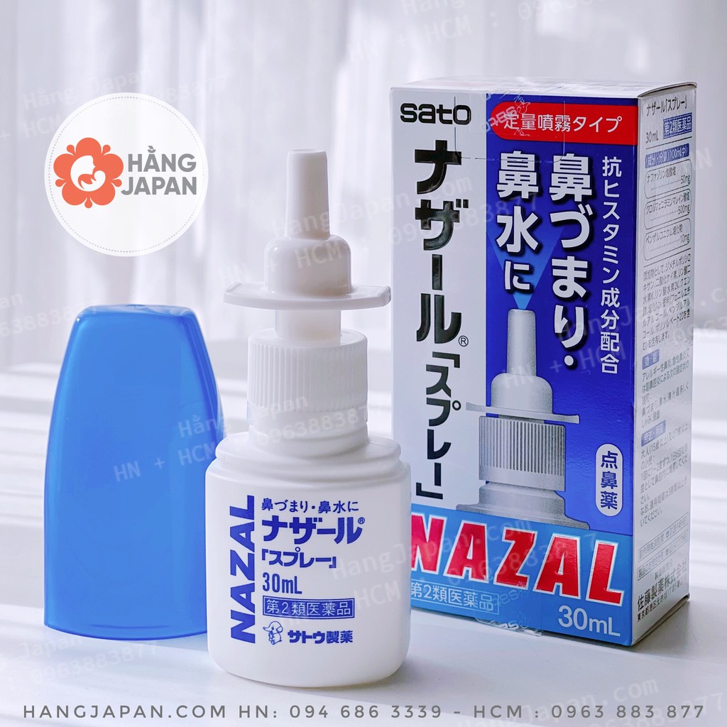 Xịt mũi Sato Nazal Nhật Bản 30ml cho bé từ 7 tuổi trở lên