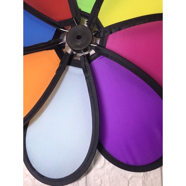 Chong chóng cầu vồng 30cm 8 cánh , Shop tặng kèm chong chóng nhỏ.