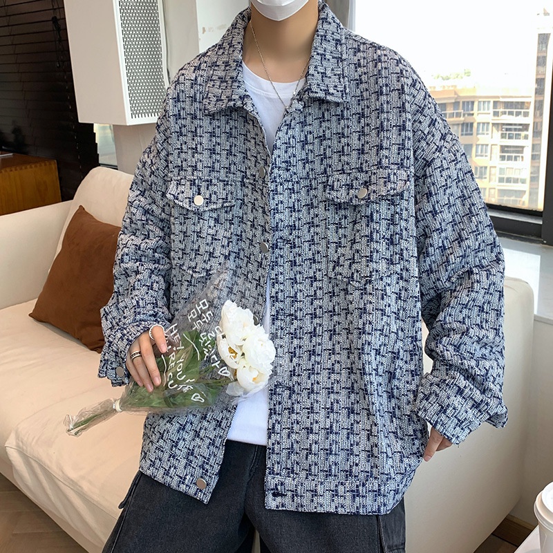 Xiaoxiang Áo Khoác Dệt Thiết Kế Cỡ Lớn Thời Trang Cao Cấp Cho Nam