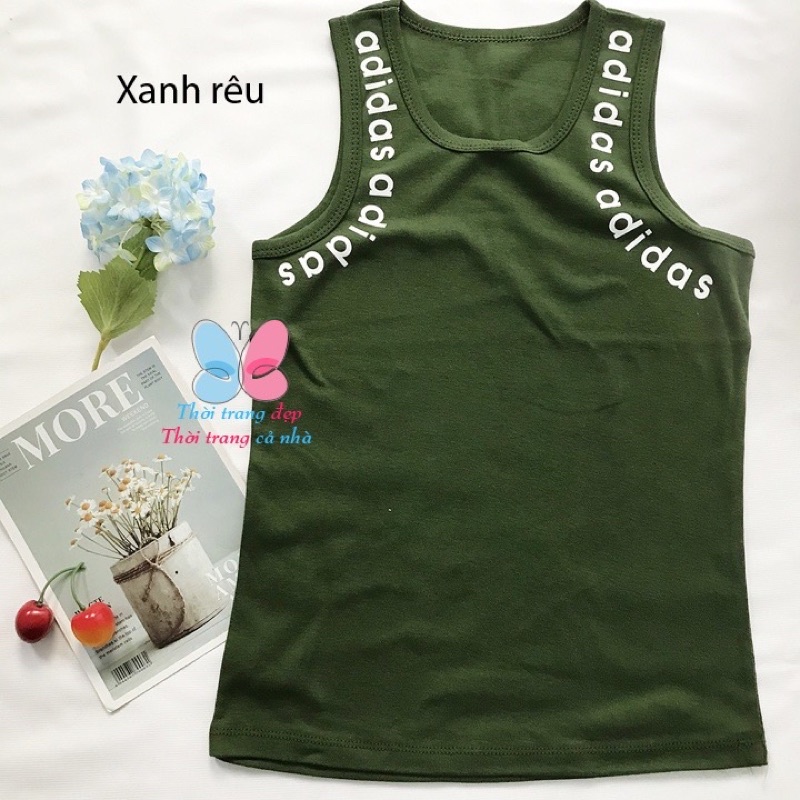 Áo thun sát nách nữ size lớn từ 58-65kg chất Borip in chữ - AODAI