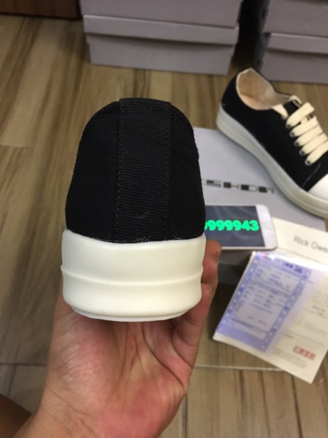 Giầy Rick Owen SF+ Fullbox bill đầy đủ