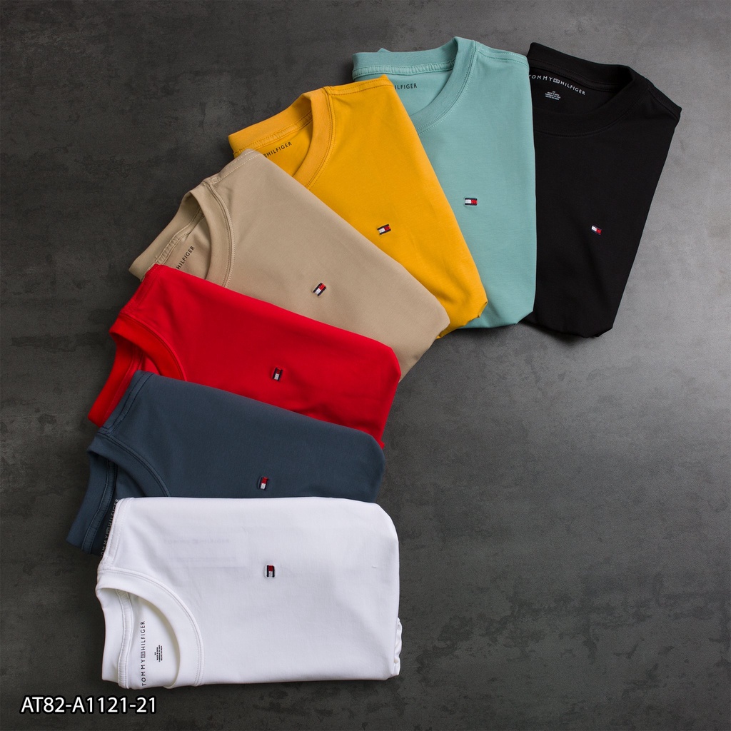 Áo thun tay dài TOM MY 100% Cotton AT82 - áo thun nam thêu Logo