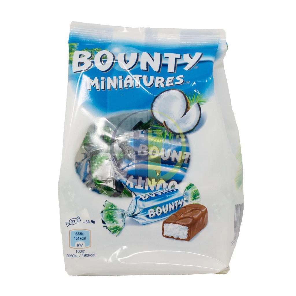 Kẹo socola nhân dừa Bounty, snicker - Đức