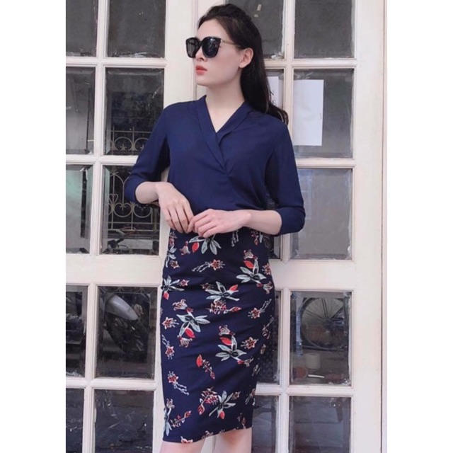 Chân váy bút chì công sở - hoạ tiết (nhiều mẫu)