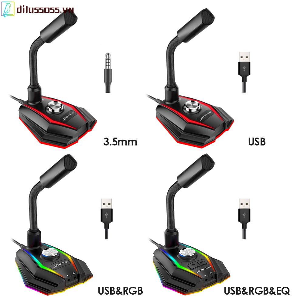 Micro Dilussoss M2 Usb Rgb Giảm Tiếng Ồn Cho Livestream