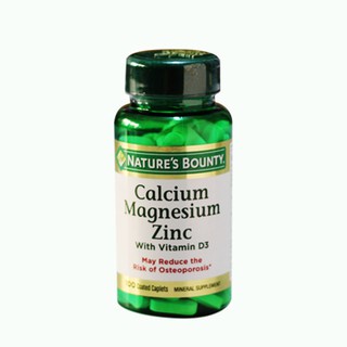 Viên uống Calcium Magnesium Zinc Nature's Bounty hũ 100 viên