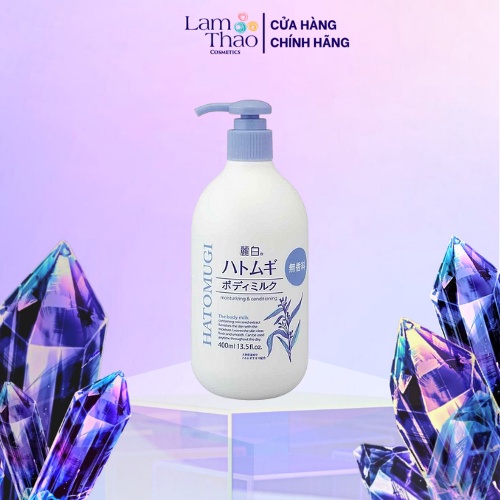 Sữa Dưỡng Thể Dùng Cho Ban Đêm Không Mùi Hatomugi Moisturizing &amp; Conditioning 400ml