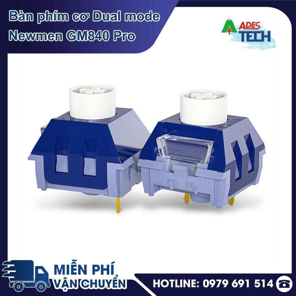 Bàn phím cơ không dây Dual mode Newmen GM840 Pro PHIÊN BẢN LONG PHỤNG SUM VẦY