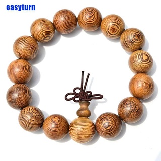 Vòng tay chuỗi hạt gỗ phong cách Phật giáo 15mm