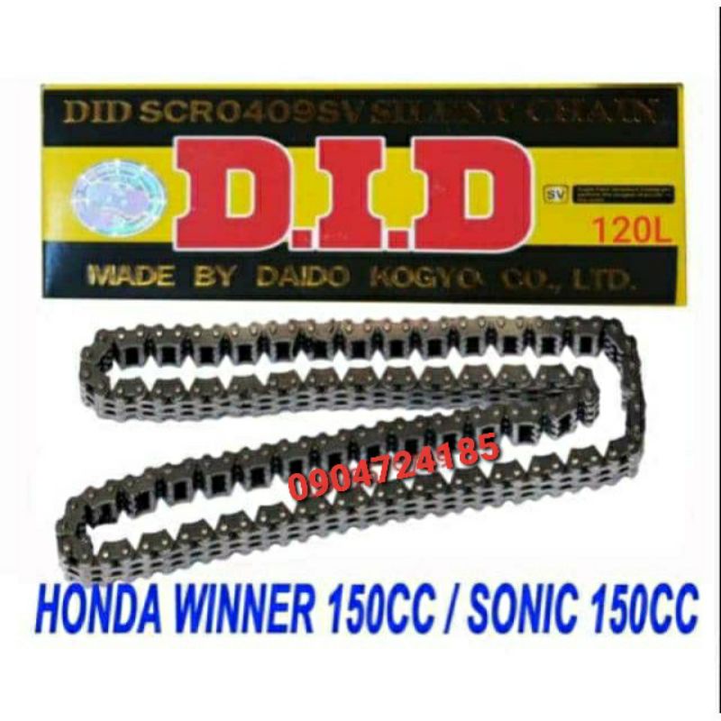 SÊN CAM 120L (3×4×120L) WINNER 150/SONIC 150/RAIDER FI CHÍNH HÃNG DID THAILAND