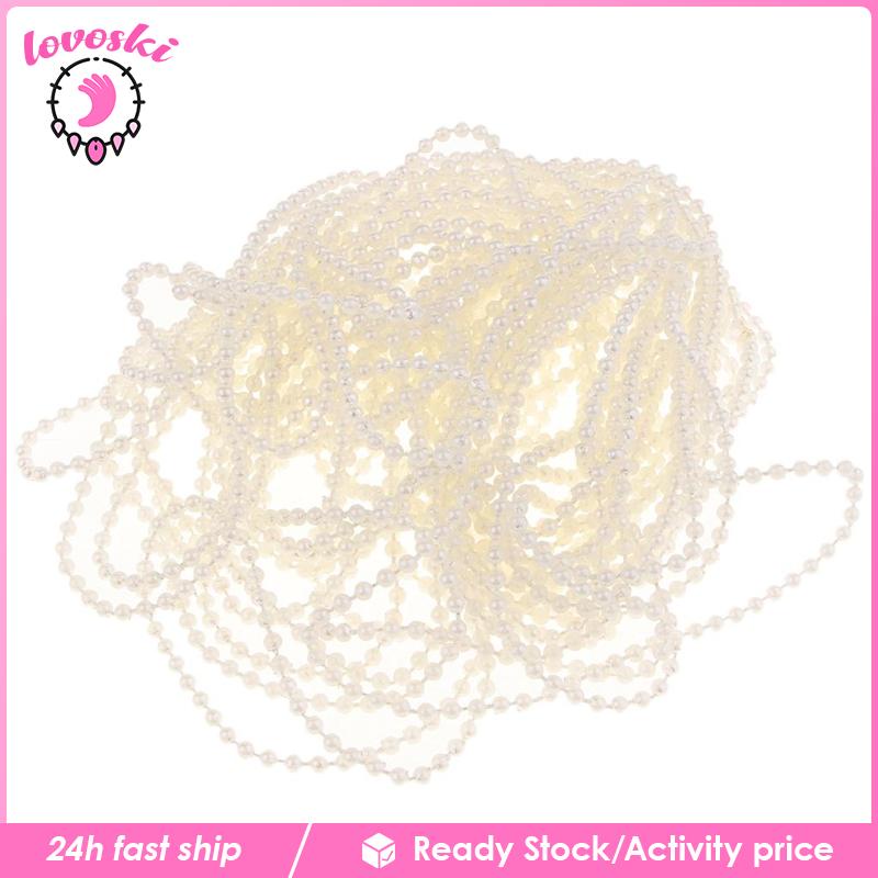 Chuỗi Hạt Ngọc Trai Giả 11 Yard 3mm Trang Trí Tiệc Cưới