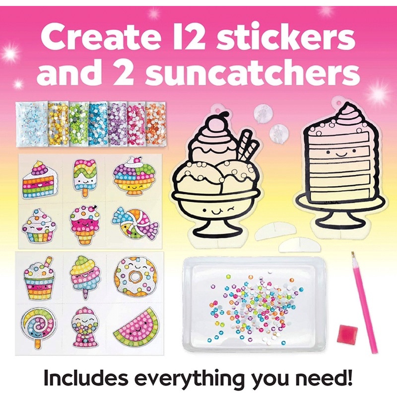 Tranh đính đá kim cương sticker và móc khoá Big Gem chính hãng