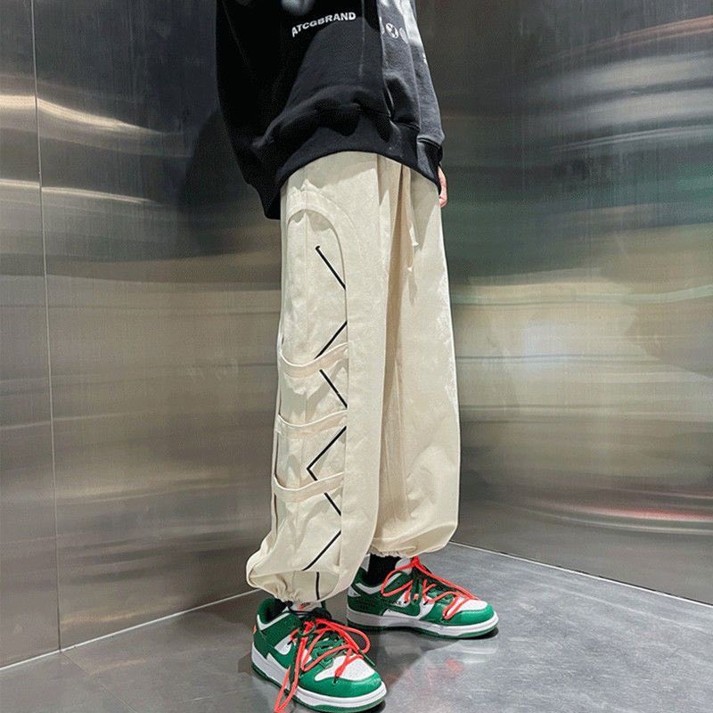 Quần ống rộng nam - Quần jogger nam vải Hàn dày dặn, 𝘿𝙖̂𝙮 𝙍𝙞́𝙘𝙝 𝙍𝙖̆́𝙘 là điểm nhấn, phong cách Ullzang - Nice Clothes