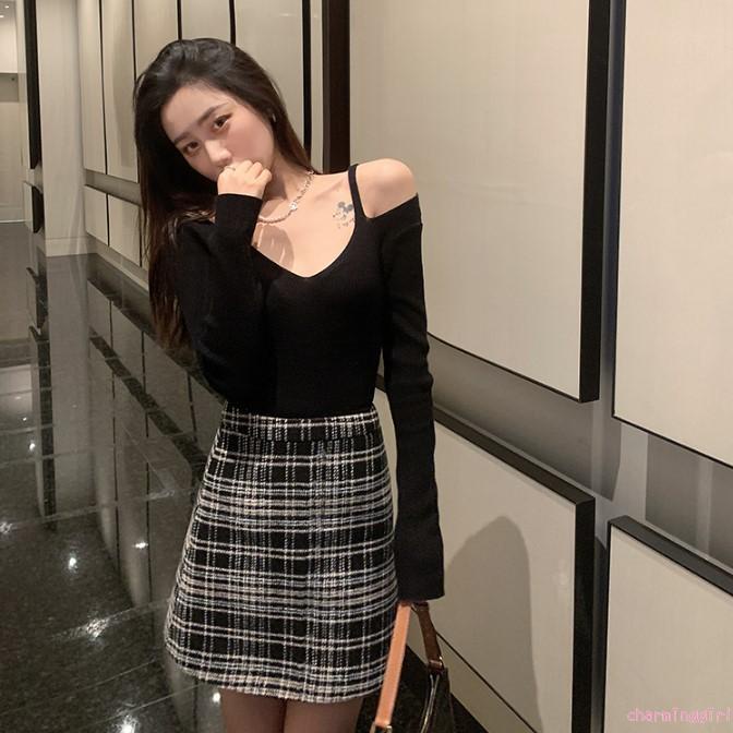 Áo thun tay dài cổ chữ V màu sắc thanh lịch cho nữ | BigBuy360 - bigbuy360.vn