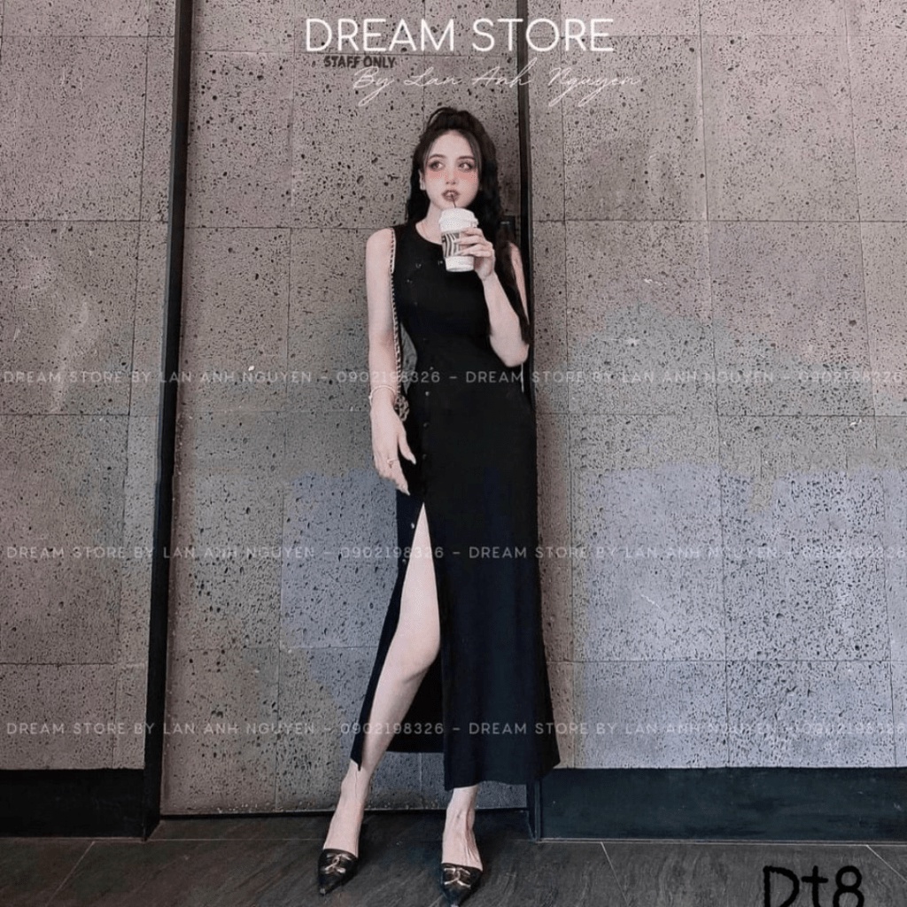 (MẪU MỚI) ĐẦM BODY DÀI XẺ ĐÙI TÔN DÁNG SEXY SANG CHẢNH ĐI CHƠI VŨ TRƯỜNG ĐẸP HẾT NẤC HHP FASHION