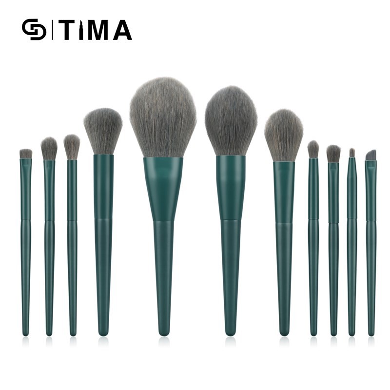 Set 11 cọ trang điểm GDTIMA nhiều màu sắc tùy chọn làm đẹp tiện dụng