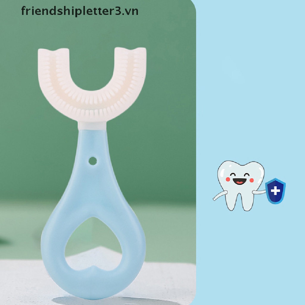 Bàn Chải Đánh Răng Bằng Silicon Hình Chữ U Cho Bé