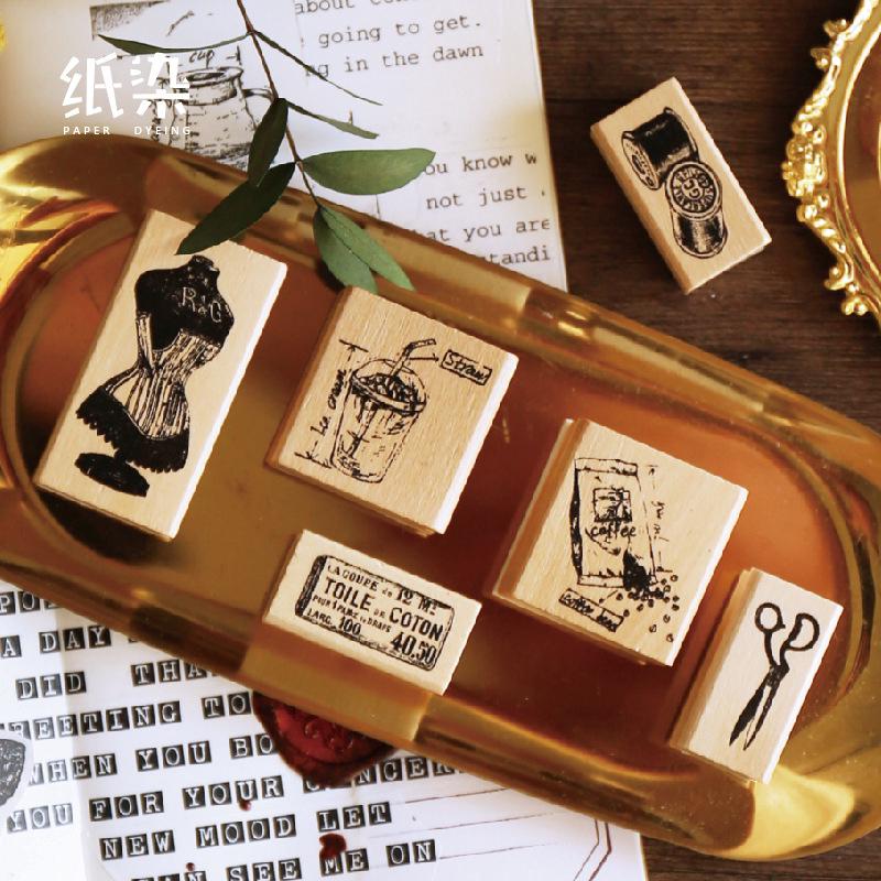 Con Dấu Gỗ Cao Su Trang Trí Sổ Tay / Nhật Ký