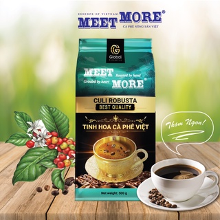 Bịch cà phê rang xay Culi Robusta Meet More 500g